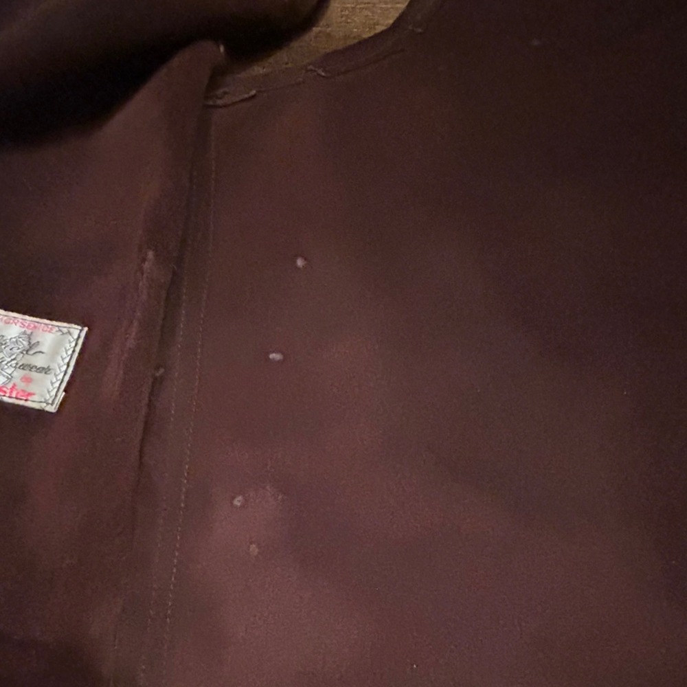 Vintage Irvin Foster Genuine Horsehide Leather Western Brown Vest Size Small - Picture 4 of 7